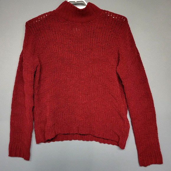 York & Hudson Sweater Womens XL Textured Zig Zag Chevron Pullover Soft Knit - Picture 1 of 12